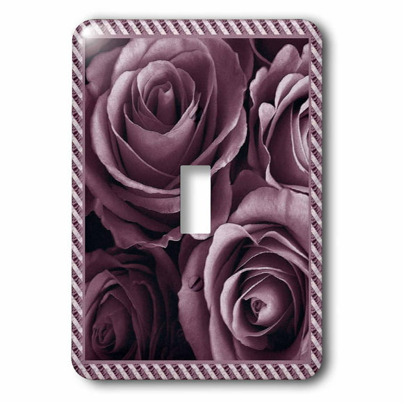 3dRose lsp_172483_2 I Love My Awesome Husband Black Background Light Switch Cover Red Heart 